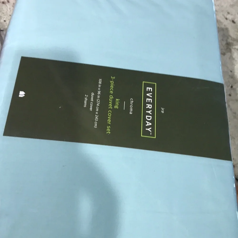 Jcp Everyday King 3 pc Duvet Cover Set 100% Cotton